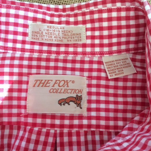 The Fox Collection Men’s Shirt, Sz Lg - Picture 7 of 9